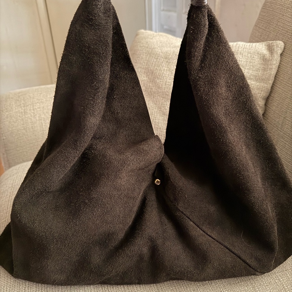 ShopEvelynne Made in Italy Suede Hobo Bag